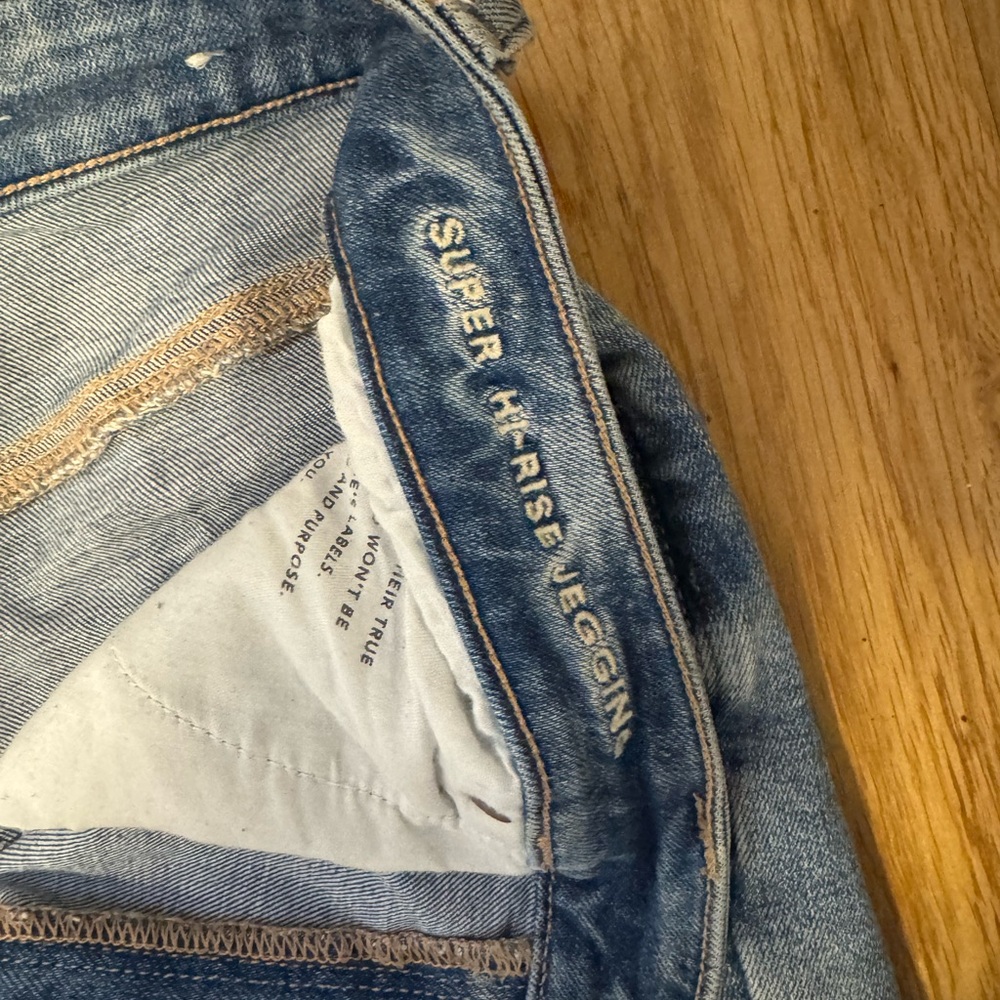 American Eagle Outfitters Distressed Ankle Jeans - Blue - Picture 2 of 5